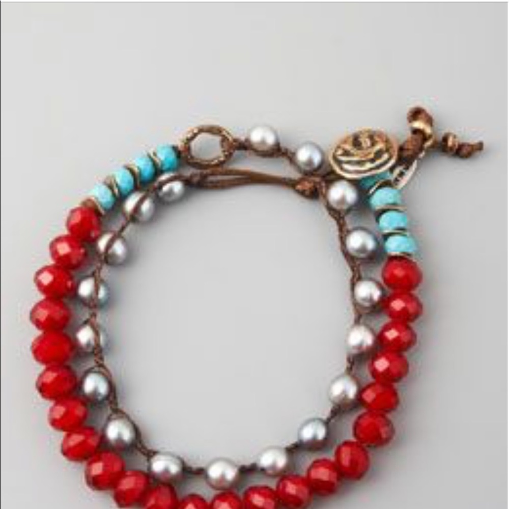 Love heals red Beaded wrap bracelet/necklace 💔